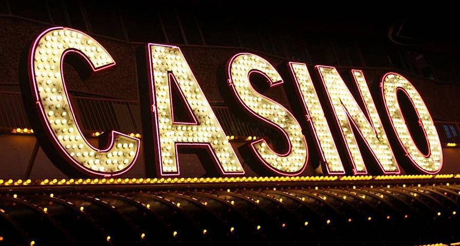 casino sign at night
